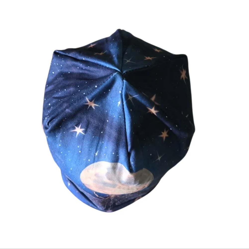 Dragonfly & Moon Slouch Beanie